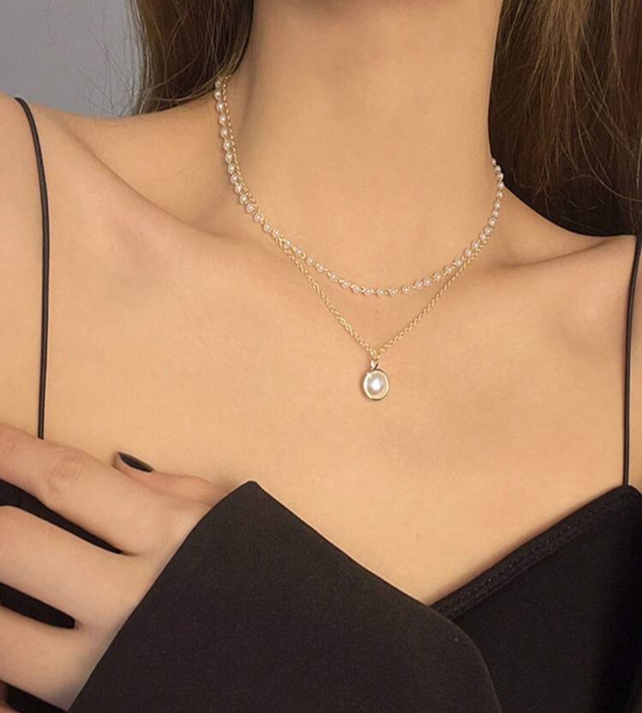1Pc New Women's Pearl Necklace