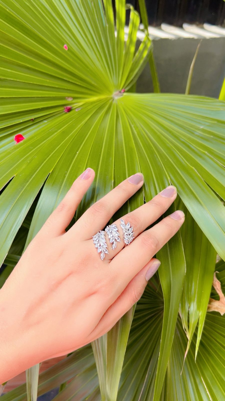Three Layered Petal Ring